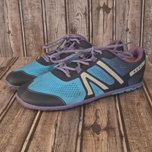 Sz 11 Womens Xero Shoes HFS Blue Purple Barefoot Running Shoes Sneakers VGUC
